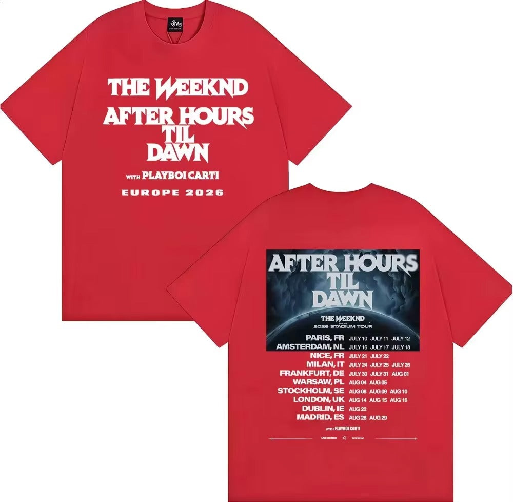 Forvem® The Weeknd After Hours Til Dawn Tour Europe 2026 Merch Tee